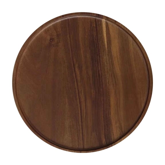 Solid Wood Serving Tray | Multipurpose Walnut Snack & Dessert Platter | Fruit, Salad, Candy Serving Dish | Household Kitchen & Dining Room Storage Tray