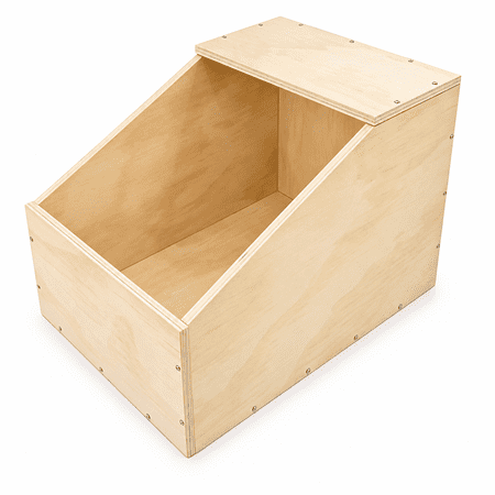 Solid Wood Small Animal Nesting Box, Breeding Shelter & Burrow Den Alternative