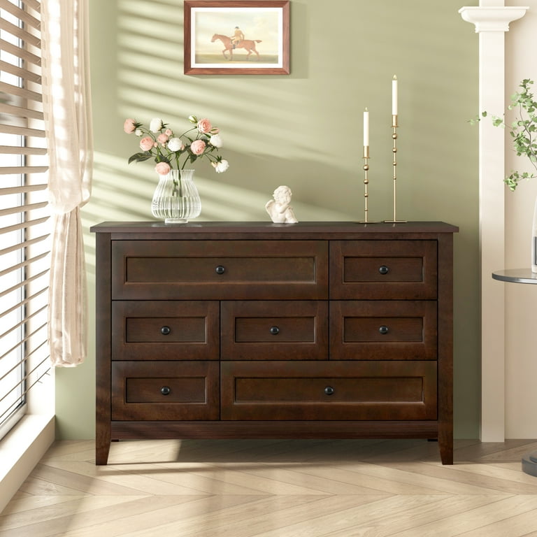 Dresser as entry table outlet