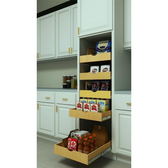 Solid Wood Storage Drawer - 21" Wide, 22" Depth, 4" Height, Sturdy Hardwood Design