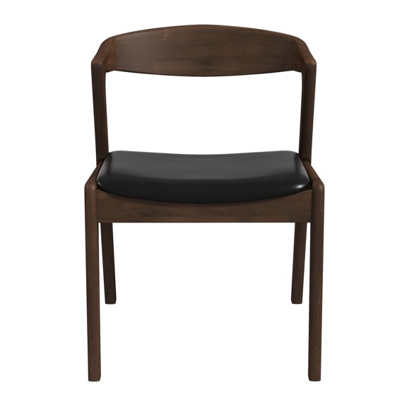 Solid Wood Structure, Black Leather Finish / Enhances Living Spaces, Wipe - Clean Care