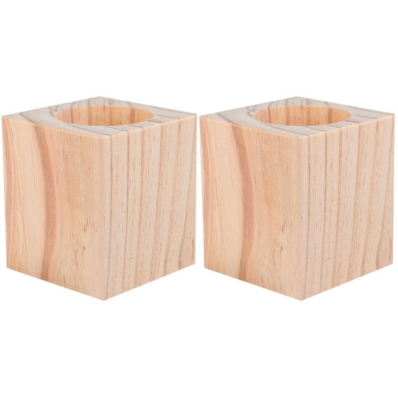 RENACLIPY Pine Wood Furniture Risers 2-Pack for Easy and Comfortable Height Adjustment of Chairs, Tables, and Sofas