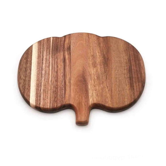 Solid Wood Thanksgiving Pumpkin Tray Rectangular Fruit Dessert Serving Tray, Natural Wooden Serving Platter Party Snack Cake Tray Home Kitchen Decor, Fall Harvest Wooden Tray Holiday Party Decor
