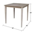 thumbnail image 1 of International Concepts Solid Wood Top Table - Counter Height, 1 of 7