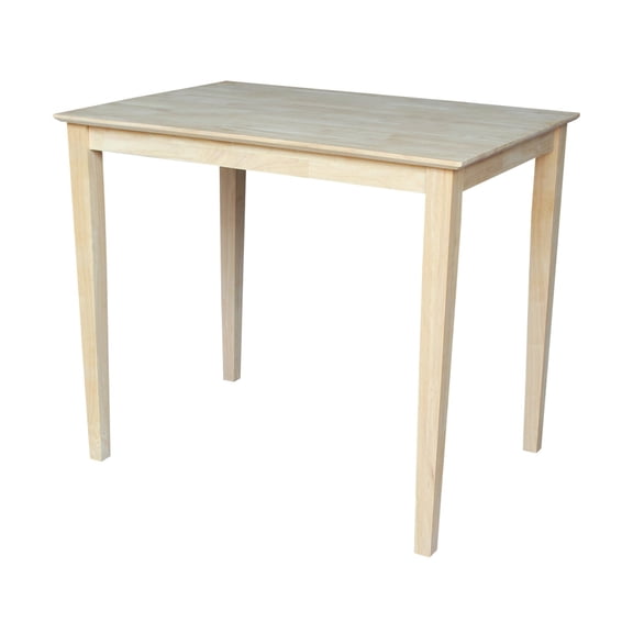 Solid Wood Top Table, Shaker Legs