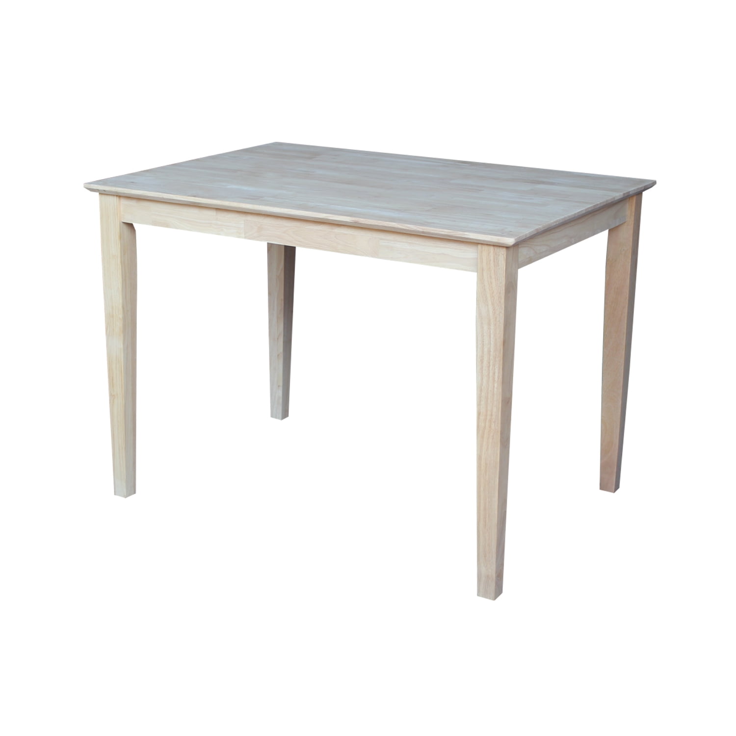 Transitional Solid Wood Extendable Dining Table in Natural Finish