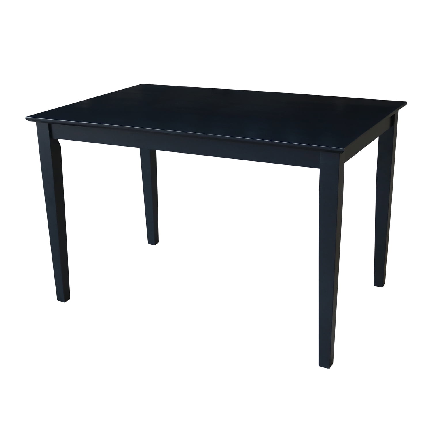 Elegant Solid Wood Shaker-Style Dining Table in Black