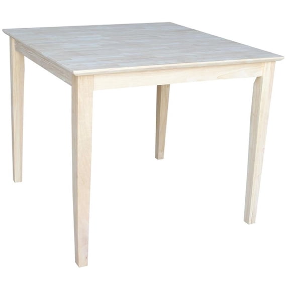 Solid Wood Top Table, Shaker Legs