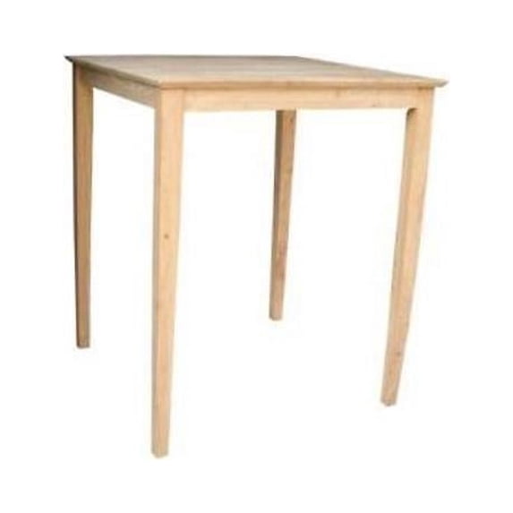 Solid Wood Top Table - Shaker Legs