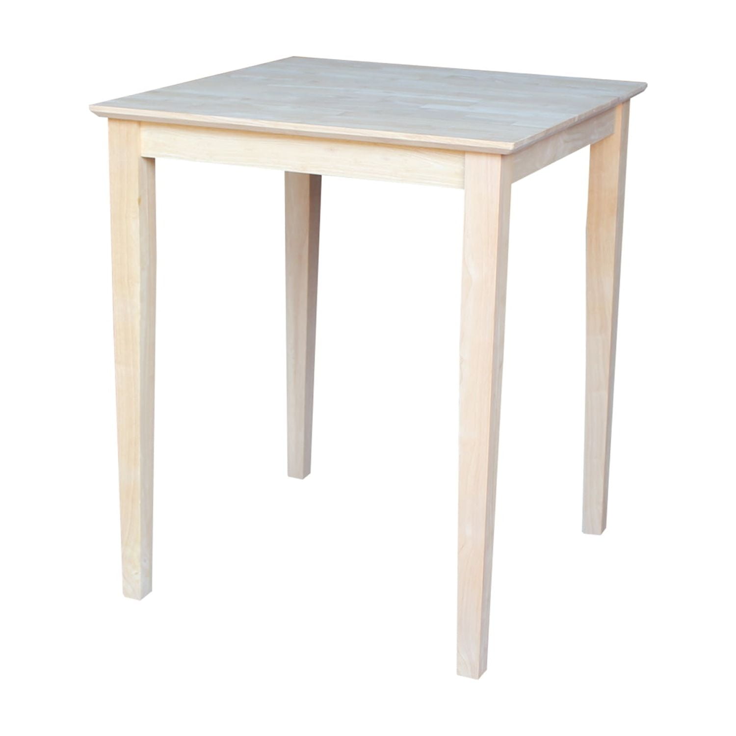 36" Brown Solid Wood Extendable Counter Height Table