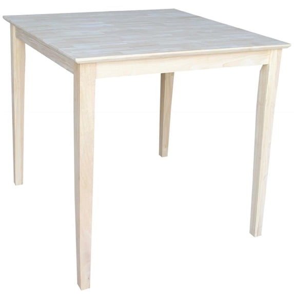 Solid Wood Top Table, Shaker Legs