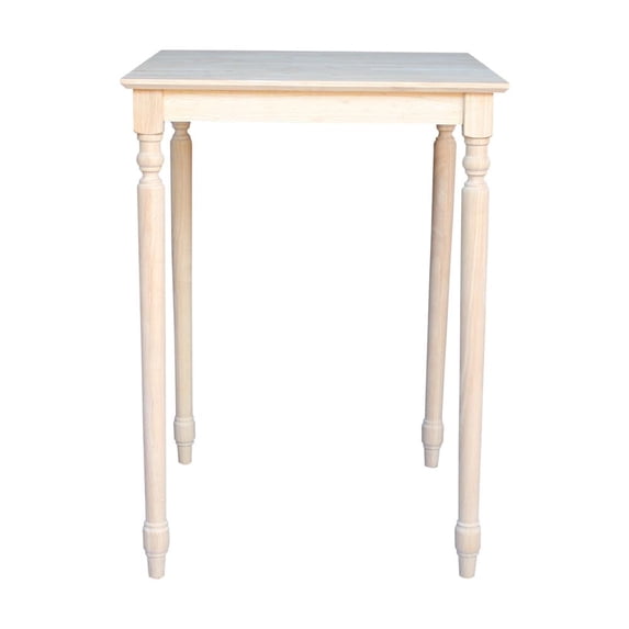 International Concepts Solid Wood Top Table - Turned Legs