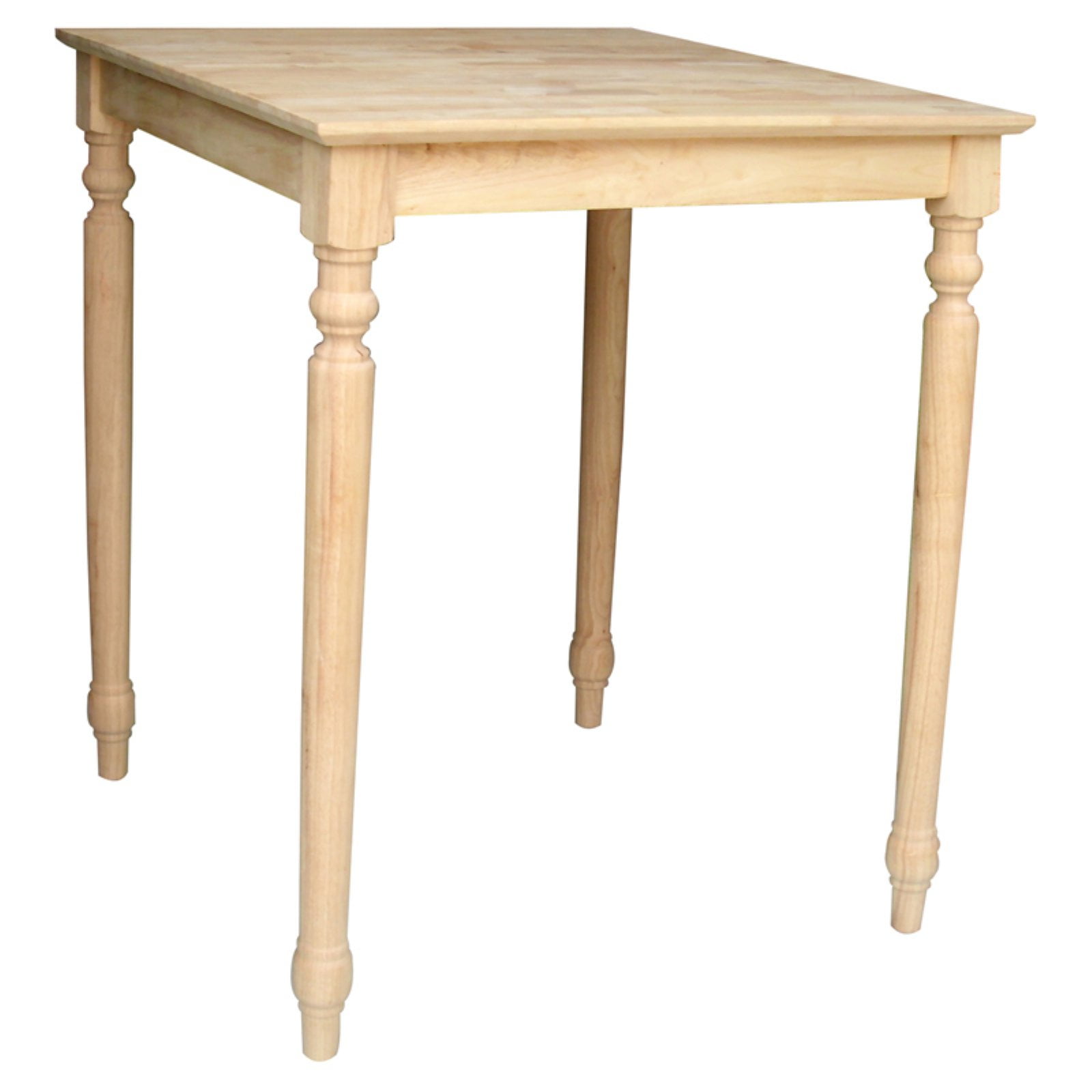 Solid wood turned leg dining table deals