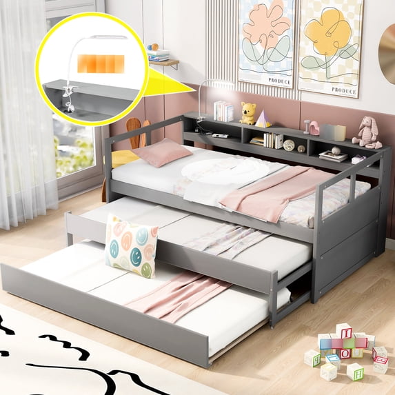 Solid Wood Twin XL Daybed with USB Charging | Convenient Charging in Bedroom or Guestroom