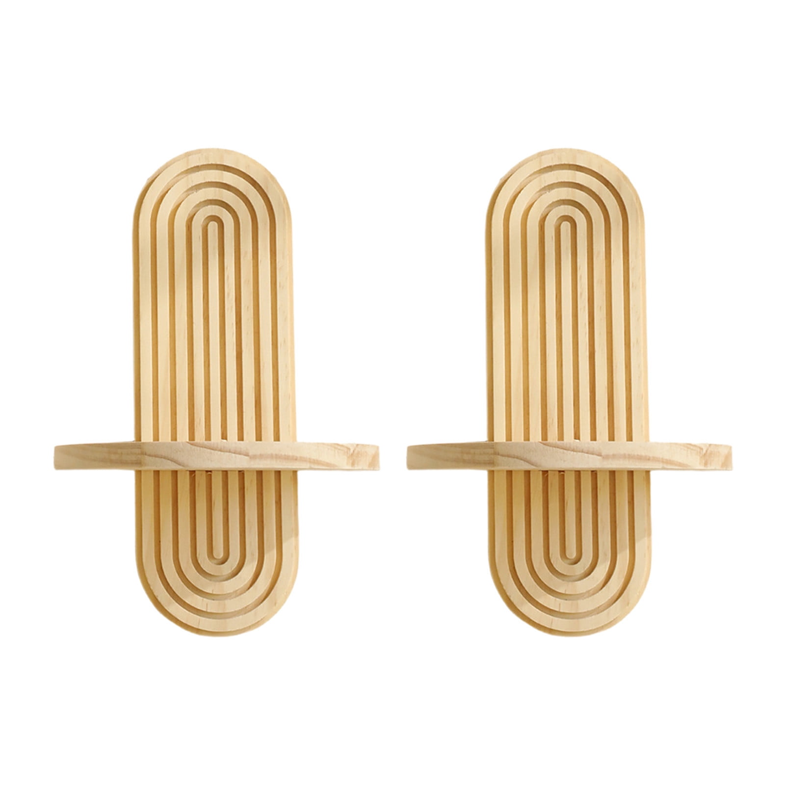 Solid Wood Wall Flower Pot Rack Storage Shelf For Living Room Bedroom ...