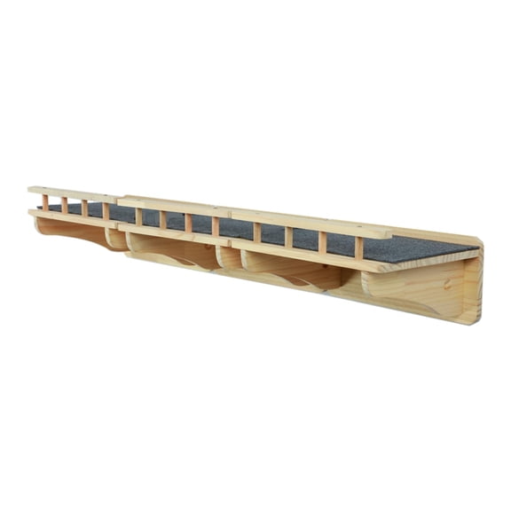 Solid Wood Wall Mounted Cat Perch Balcony 3-Pack Walkway
