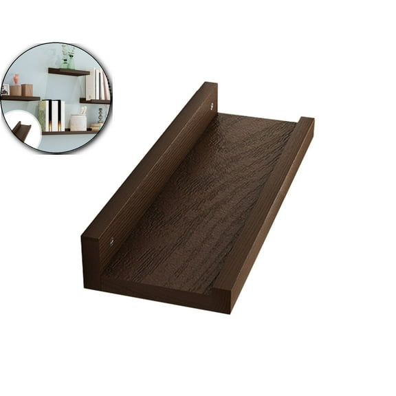 Solid Wood Wall Shelf, Bedroom Partition Rack, Living Room Decorative Storage Shelves for Home Organization Display