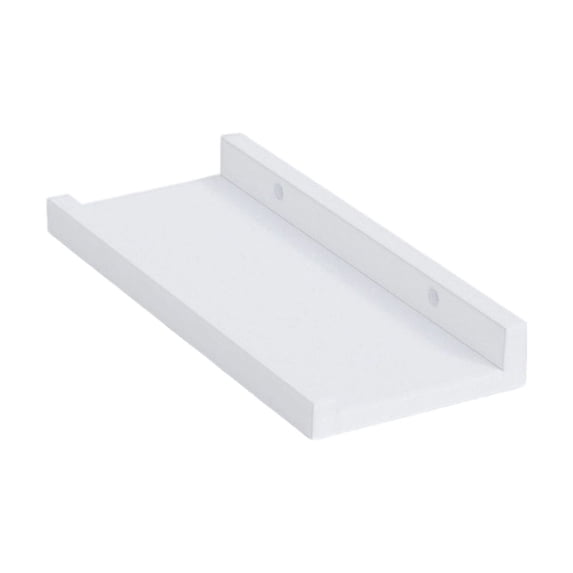 Solid Wood Wall Shelf Floating Storage Rack 30cm No Nail