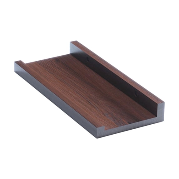 Solid Wood Wall Shelf No-Drill,Load-Bearing Decorative Storage Rack for Living Room Bedroom Display Gift