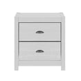 thumbnail image 1 of Solid Wood White Night Stand, Bedside Table, End Table, Desk with Drawers for Living Room, Bedroom, 1 of 5