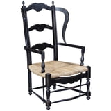 Solid Wood Wingback Armchair | French Country Style - Walmart.com