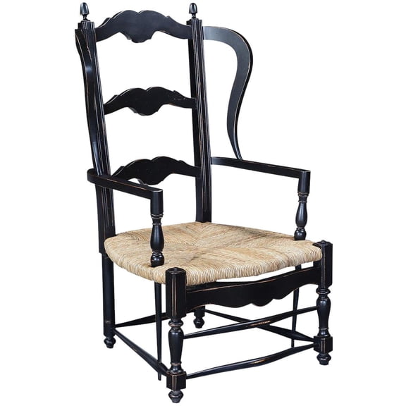 Solid Wood Wingback Armchair | French Country Style