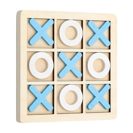 Solid Wooden Tic Tac Toe Board Game - Perfect for Family Fun and Backyard Entertainment!