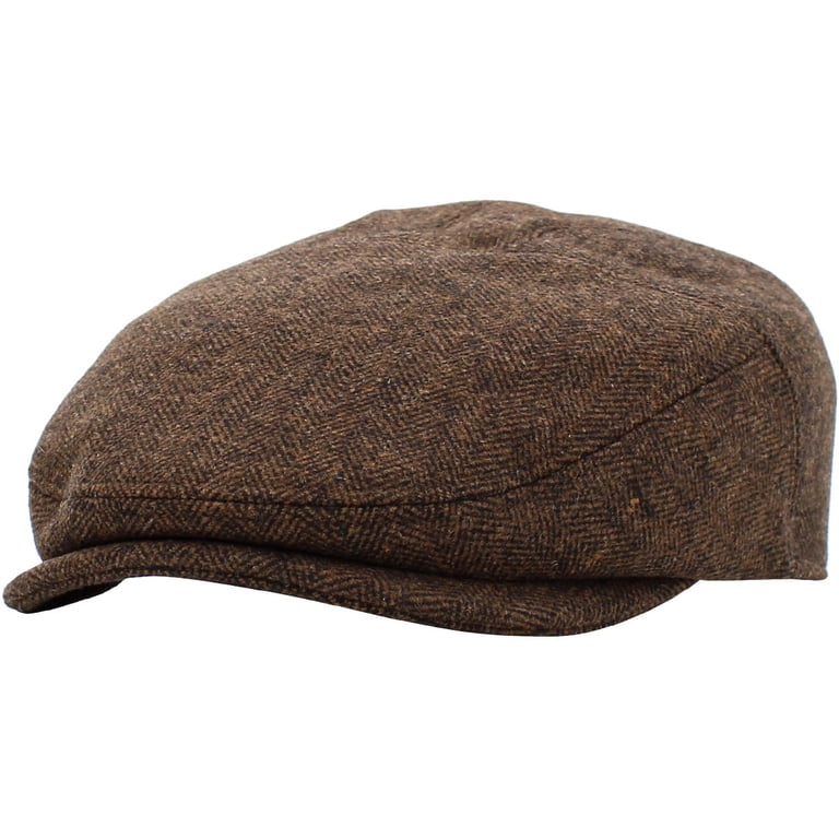 Solid Wool Newsboy Hat Cap Wool Solid Spitfire Hat | Newsboy/Gatsby Hat | e4Hats  main image 3