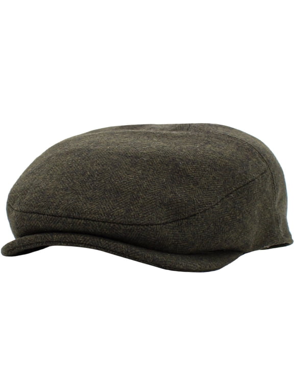 Solid Wool Blend Newsboy Ivy Gatsby Cabbie Ascot Hat Cap Mens