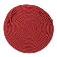 thumbnail image 1 of Rhody Rug Solid Barn Red Wool 15" Chair Pad, 1 of 2