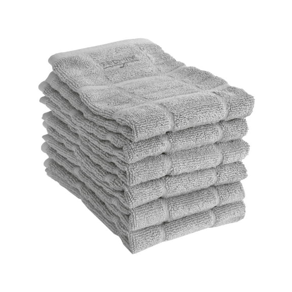 All-Clad Premium Solid Dish Cloth, 6-Pack, Titanium