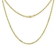 thumbnail image 1 of Solid Yellow 10K Gold Rope Chain Necklace 2.5 mm Diamond Cut 30 inch, 1 of 3