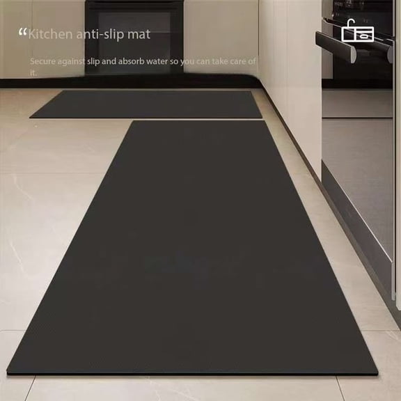 Solid color diatomaceous earth kitchen suction and oil absorption bathroom dirt resistant floor mat ,Multi-Use as Pet Mat, Easy to Clean