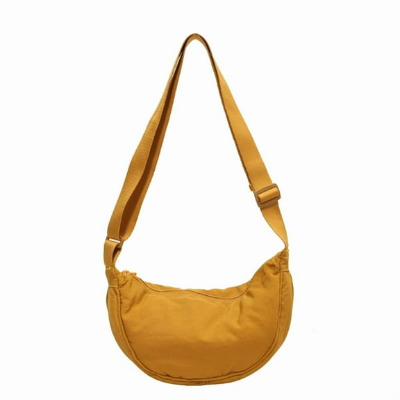 Solid color fashionable crossbody bag, large capacity women's bag