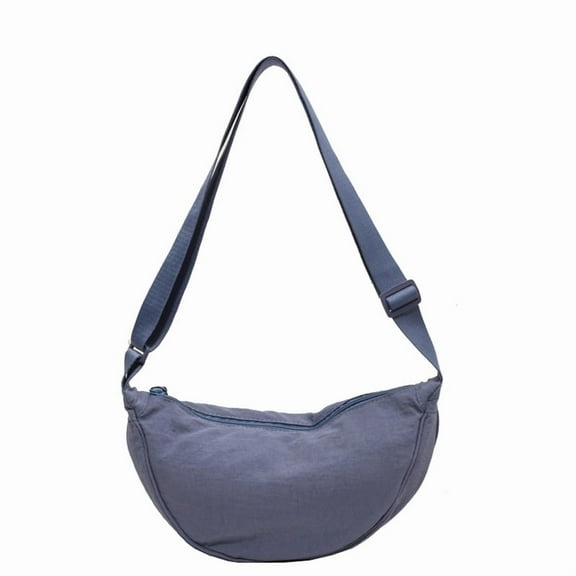 Solid color fashionable crossbody bag, large capacity women's bag