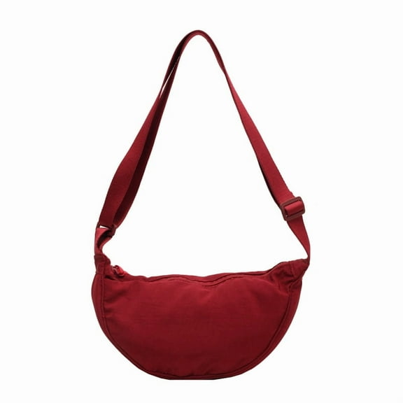 Solid color fashionable crossbody bag, large capacity women's bag