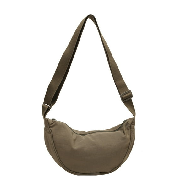 Solid color fashionable crossbody bag, large capacity women's bag