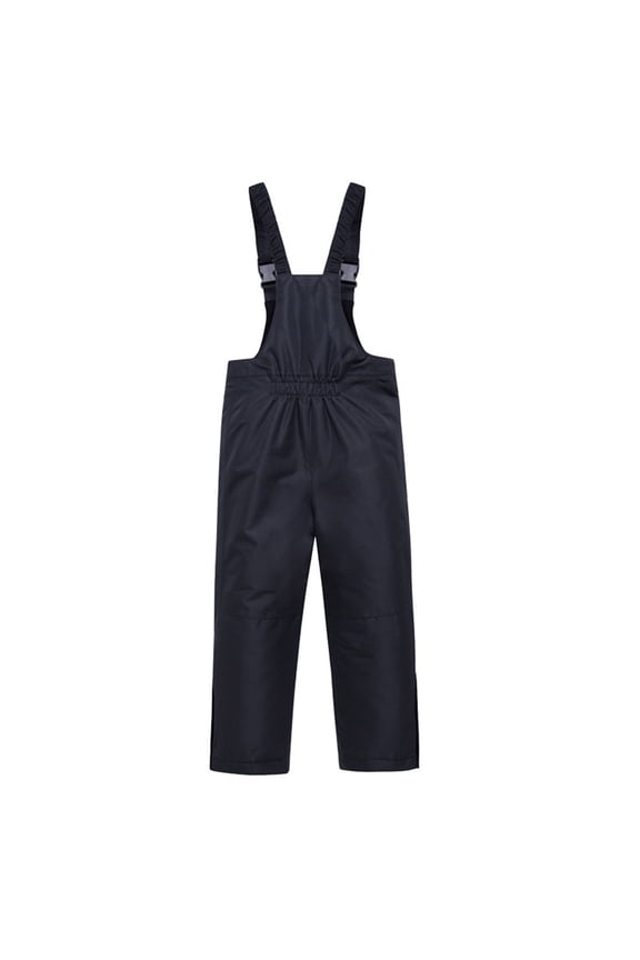 Solid color outdoor waterproof, warm and breathable ski pants for children