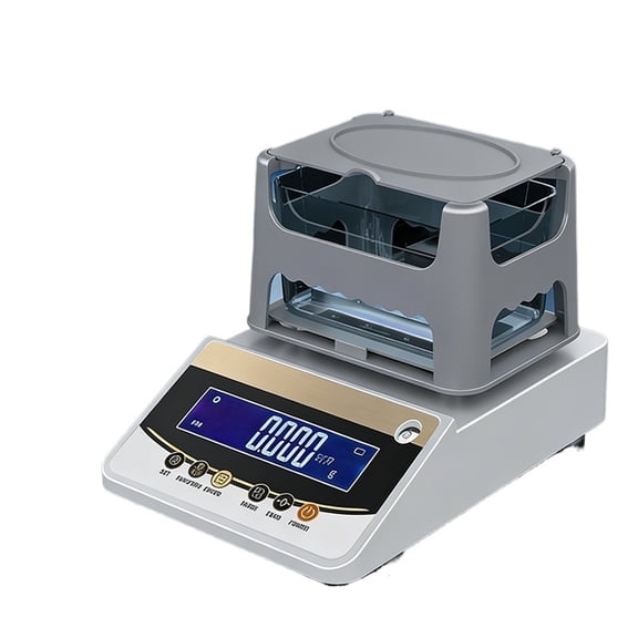 Solid-liquid Density Balance, Precious Metal Tester, Gold Purity Analyzer Moisture Meter Gold Density Tester 600g 0.01g