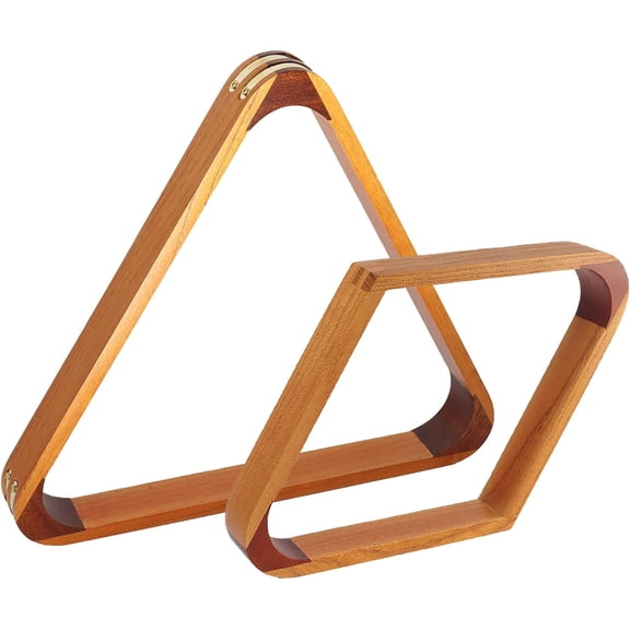 Solid wood 8-ball triangle rack/9-ball diamond rack, suitable for 2-1/4inch billiards, billiard table accessories
