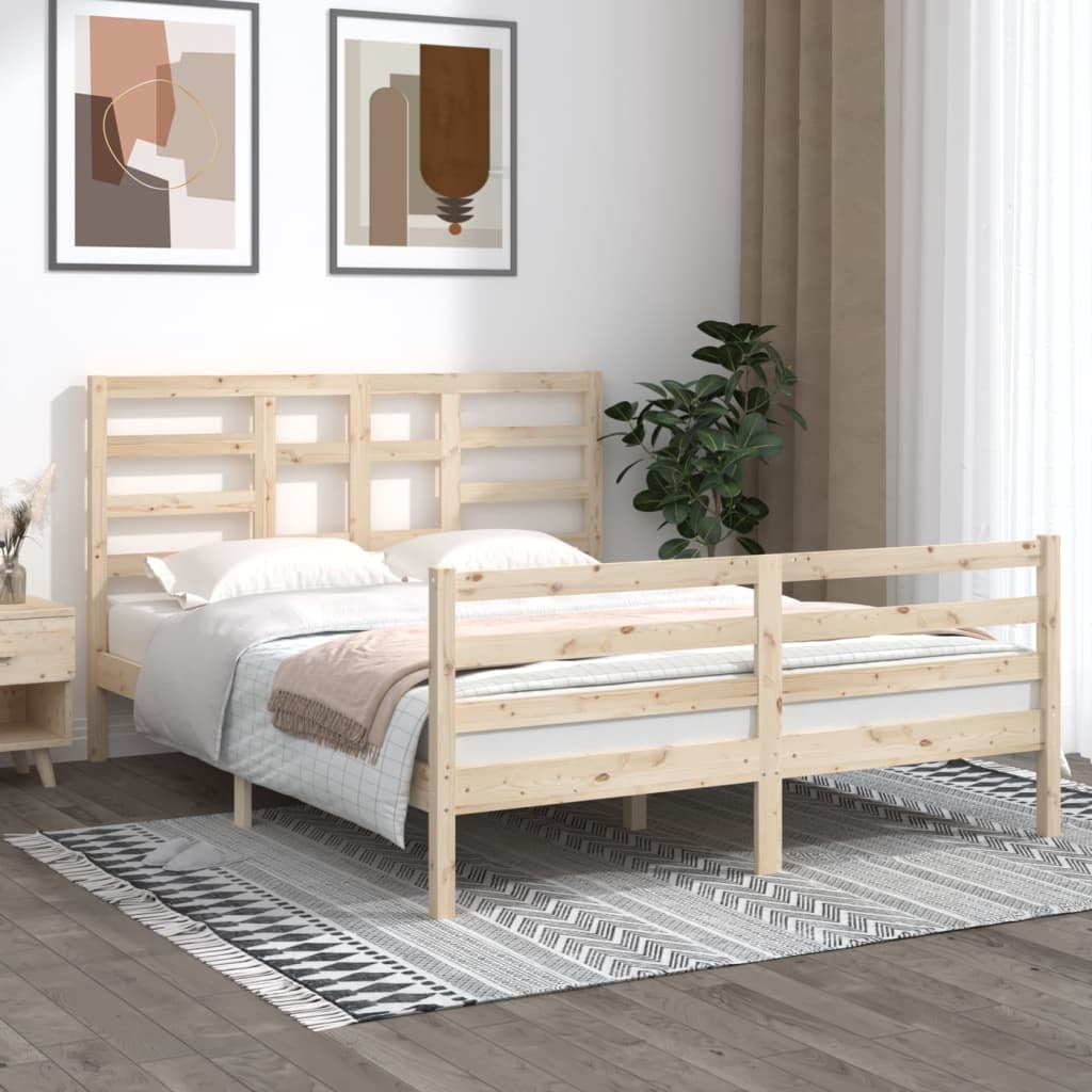 Solid wood bed 150x200 cm