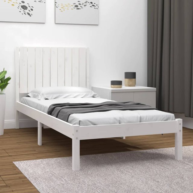 Solid wood bed white? Pine 90x200 cm