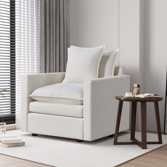 Solid wood frame, comfy armrests / Ideal for relaxing and resting arms