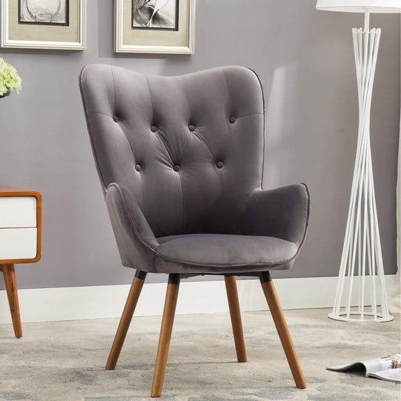 Solid wood frame & silky velvet upholstery | Can be used as an accent piece, ensures long - term comfort
