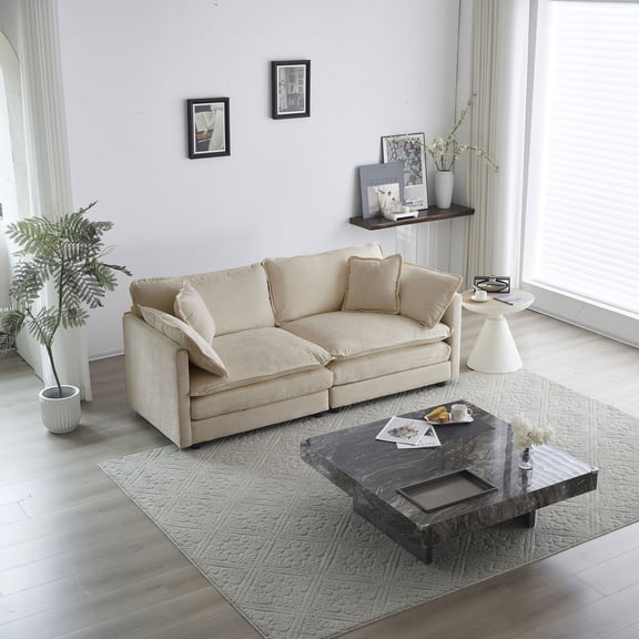 Solid wood frame sofa | Allows flexible combination for different seating needs | Gives a beautiful and comfortable living experience