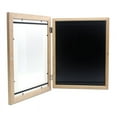 thumbnail image 1 of Solid wood photo frame decoration oak frame wall hanging A4 painting paper oil painting frame Amazon popular children's art picture frame - white, 1 of 1