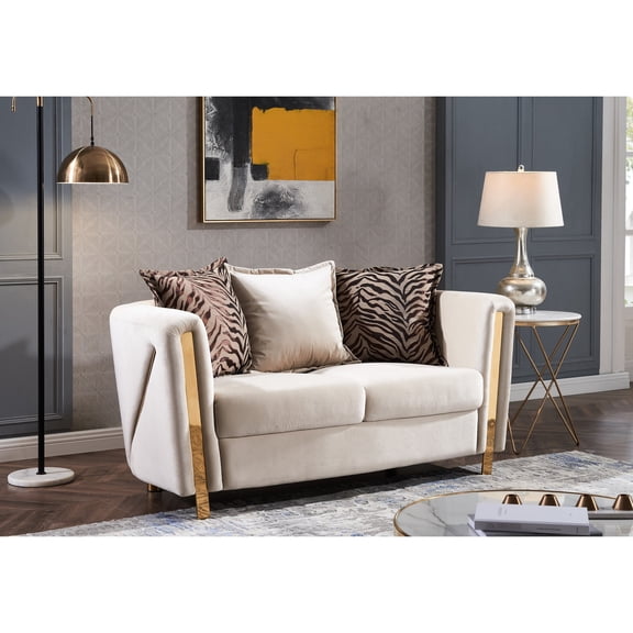 Solid wood support & soft velvet - Suitable for intimate conversations at home