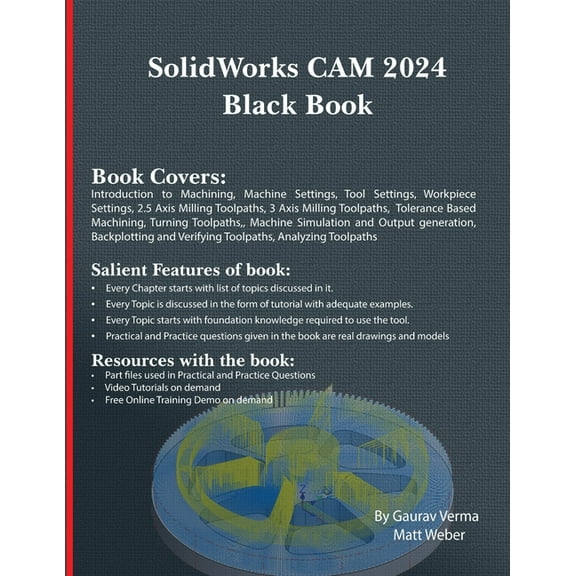 SolidWorks CAM 2024 Black Book, (Paperback)