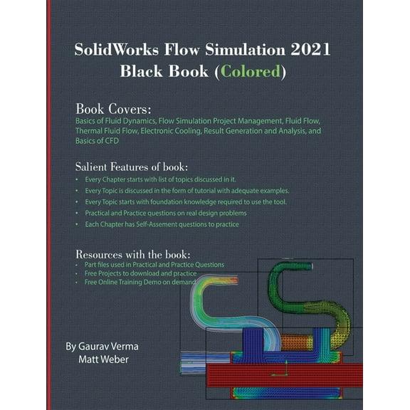 SolidWorks Flow Simulation 2021 Black Book (Colored) (Paperback)