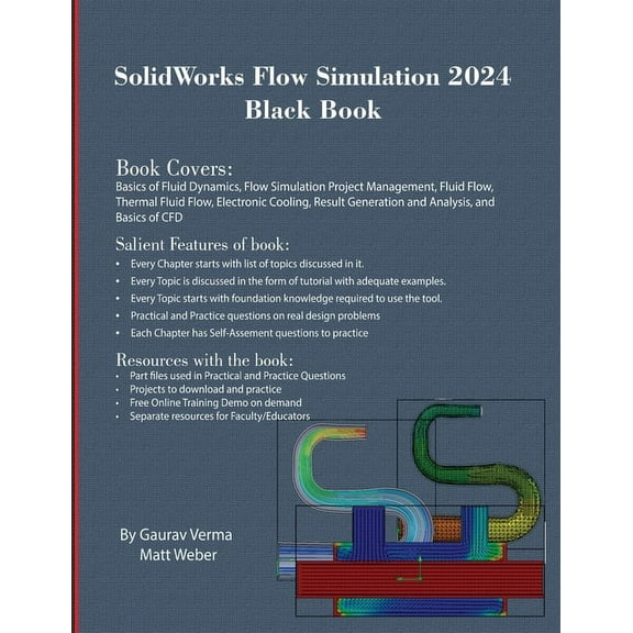 SolidWorks Flow Simulation 2024 Black Book, (Paperback)